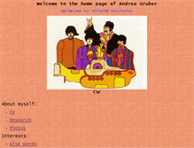 Tablet Screenshot of andreagruber.net